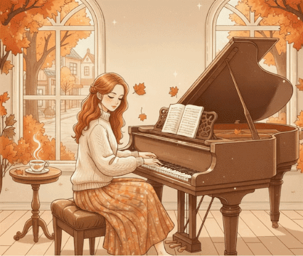 10月 女性とピアノ-アニメーションイメージ（大）.gif